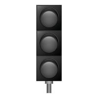 Off traffic lights icon, realistic style vector