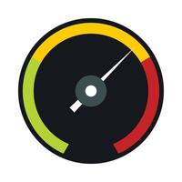 Tachometer icon in flat style vector