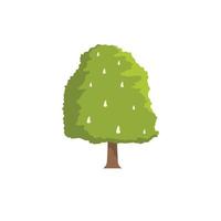 Chestnut tree icon, flat style vector