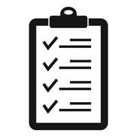 Check list icon, simple style vector