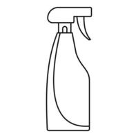 Cleaning spray icon, outline style vector