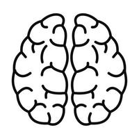 Brain neurons icon, outline style vector