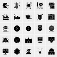 25 Universal Business Icons Vector Creative Icon Illustration to use in web and Mobile Related project