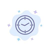 Time Timer Compass Machine Blue Icon on Abstract Cloud Background vector