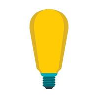 Powerful lamp icon, flat style vector