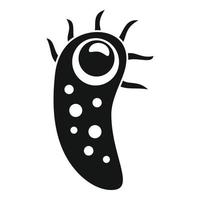 Cell bacteria icon, simple style vector