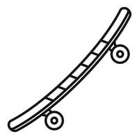 Street skateboard icon, outline style vector