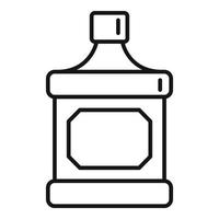 Drink bottle icon, outline style vector