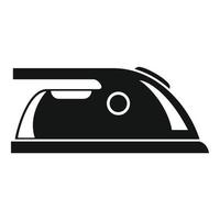 Room service iron icon, simple style vector