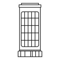 Heater stand icon, outline style vector