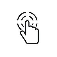 Click icon, simple style vector