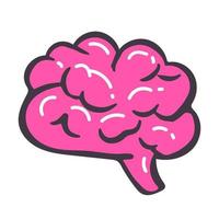 Brain Logo silhouette top view design vector template. Brainstorm think idea Logotype concept icon.