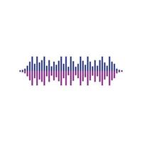 ilustración de imágenes de logotipo de onda de sonido vector