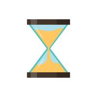 Hourglass vector. Hourglass illustration in flat style vector