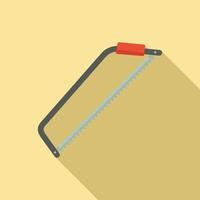 Hacksaw icon, flat style vector