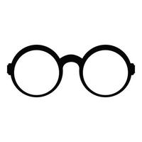 Eyeglasses for reading icon, simple style. vector