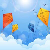 Makar Sankranti Background vector