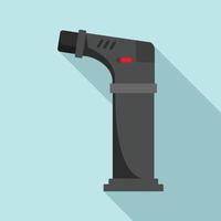 Modern cigarette lighter icon, flat style vector