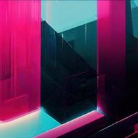 Cyan and magenta abstract background photo