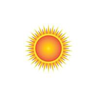 icono de ilustración de vector de sol