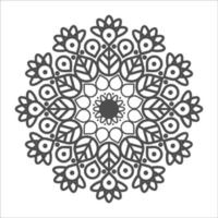 diseño de patrón de mandala para colorear diseño de papel tapiz de arte, patrón de mosaico, tarjeta de felicitación, encaje y. decoración para el diseño de interiores. vector