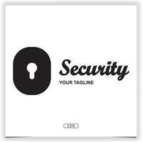 Padlock logo bussines design premium elegant template vector eps 10