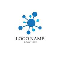 Molecule logo vector illustration design