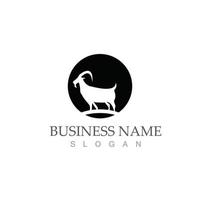 Goat logo template vector icon