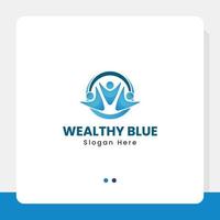 Wealthy Blue Logo vector