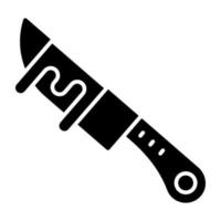 Trendy vector design of bloody knife