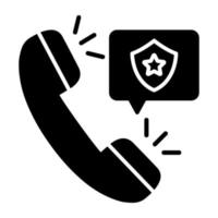An icon design of police call vector