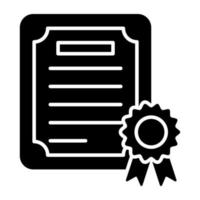 Editable design icon of legal paper vector