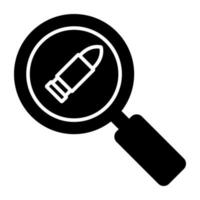 Trendy vector design of search bullet