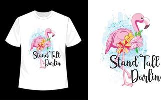 Flamingo Sublimation Design vector