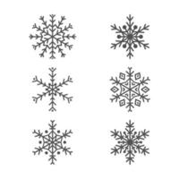 Christmas Snowflake set vector