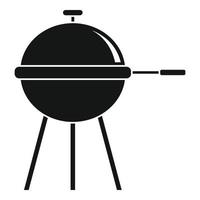Home bbq equipment icon, simple style vector