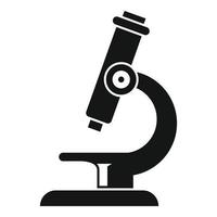 Microscope icon, simple style vector