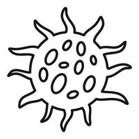 Infection virus icon, outline style vector