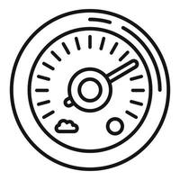 Air barometer icon, outline style vector