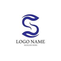 diseño de logotipo de letra s corporativa de negocios vector