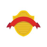 Badge premium icon, flat style vector