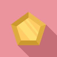 icono de piedra preciosa marquesa, estilo plano vector