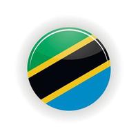 círculo de icono de tanzania vector