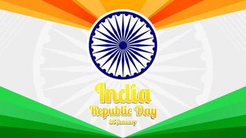 india republic day ashoka wheel 26 january for website banner flyer poster background wallpaper vector