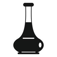 Cake oil bottle icon, simple style vector