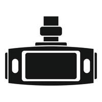 Dvr tft screen icon, simple style vector