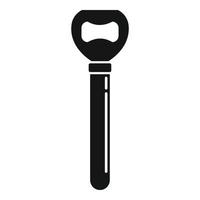 Bartender bottle-opener icon, simple style vector