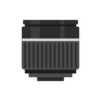 Macro lens icon, flat style vector