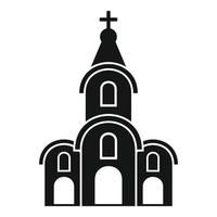 icono de la iglesia de arquitectura, estilo simple vector