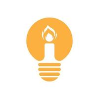 Light bulb symbol icon vector